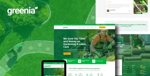 Greenia – Landscape & Gardening Elementor Template Kit